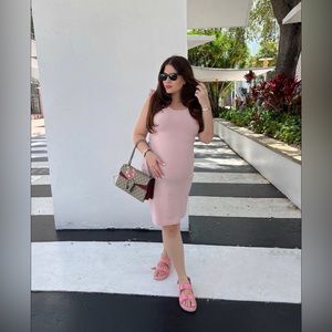 Maternity ribbed dres